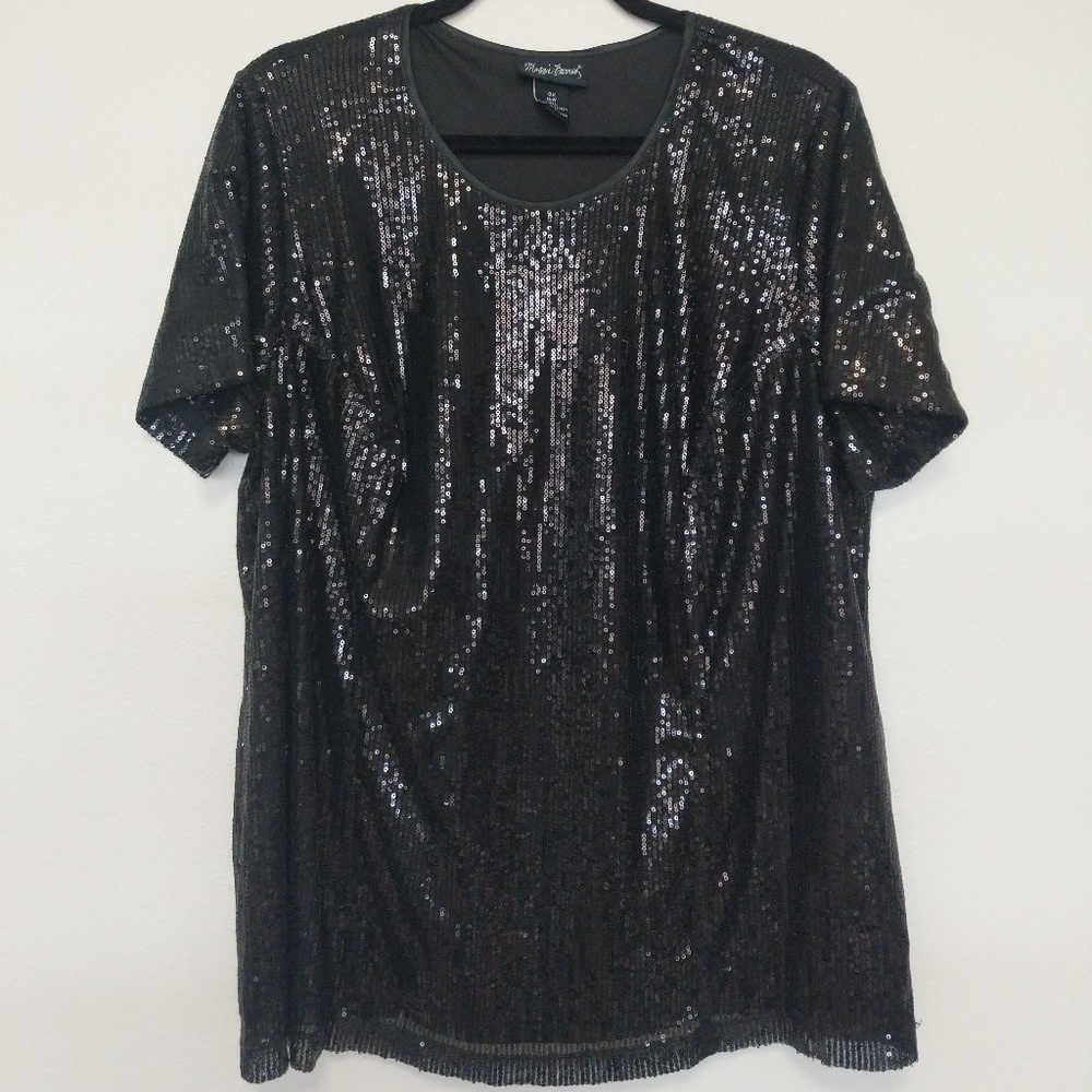 Black sequin top - Picture 1 of 4